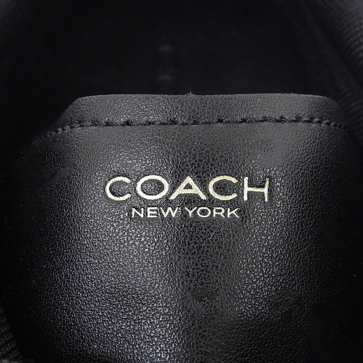 未使用品▲COACH コーチ CX120 ハイ ライン スニーカー レースアップ レザースニーカー シューズ ブラック 9 メンズ 箱付き
