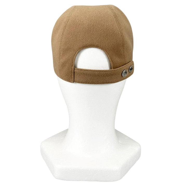 極美品▲HERMES エルメス デイヴィス・ラッキー カシミヤ100％ ホースシュー キャップ キャメル 57 仏製 正規品 レディース 箱・保存袋付