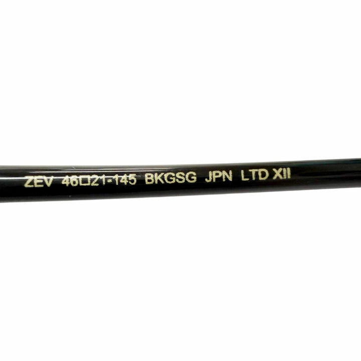 美品□MOSCOT モスコット ZEV/ゼヴ ボストンフレーム サングラス アイウェア ブラック ブルーレンズ 46□21-145 メンズ 箱・ケース付き