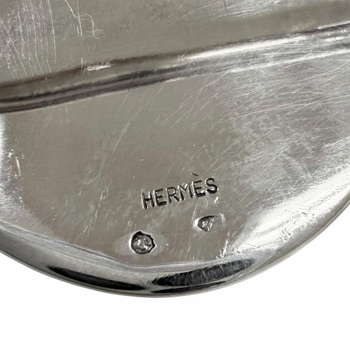 美品□HERMES エルメス SV925 Toareg トゥアレグ シルバーバックル レザーベルト ブラック 75 〇Z刻印入り フランス製 総重量137g メンズ