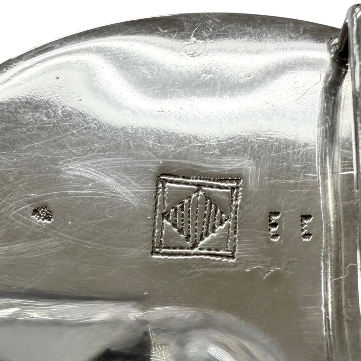 美品□HERMES エルメス SV925 Toareg トゥアレグ シルバーバックル レザーベルト ブラック 75 〇Z刻印入り フランス製 総重量137g メンズ
