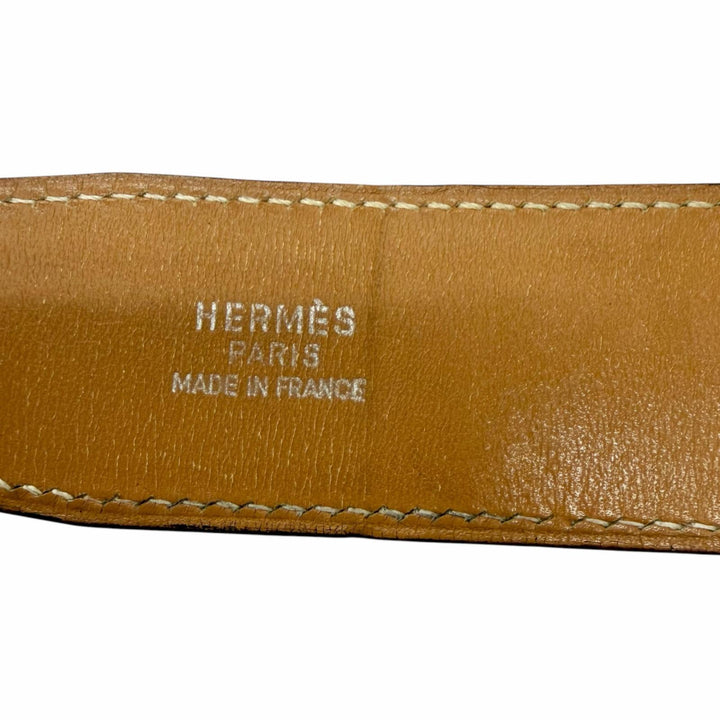 美品□HERMES エルメス SV925 Toareg トゥアレグ シルバーバックル レザーベルト ブラック 75 〇Z刻印入り フランス製 総重量137g メンズ