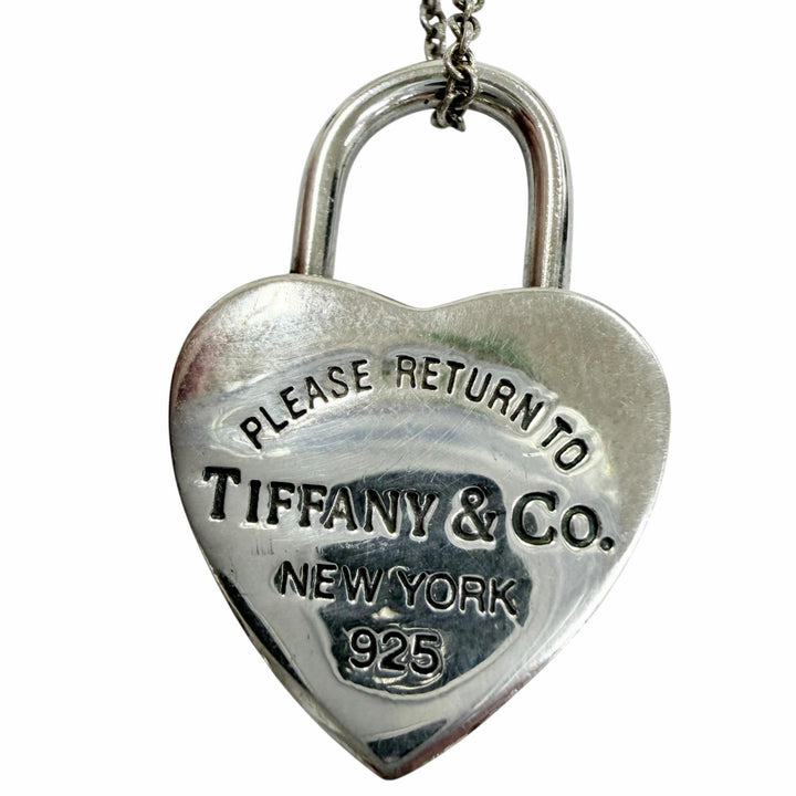 良品☆TIFFANY&amp;Co. ティファニー リターントゥティファニー ハートロック ネックレス 925 ペンダント シルバー 重量13.0g レディース