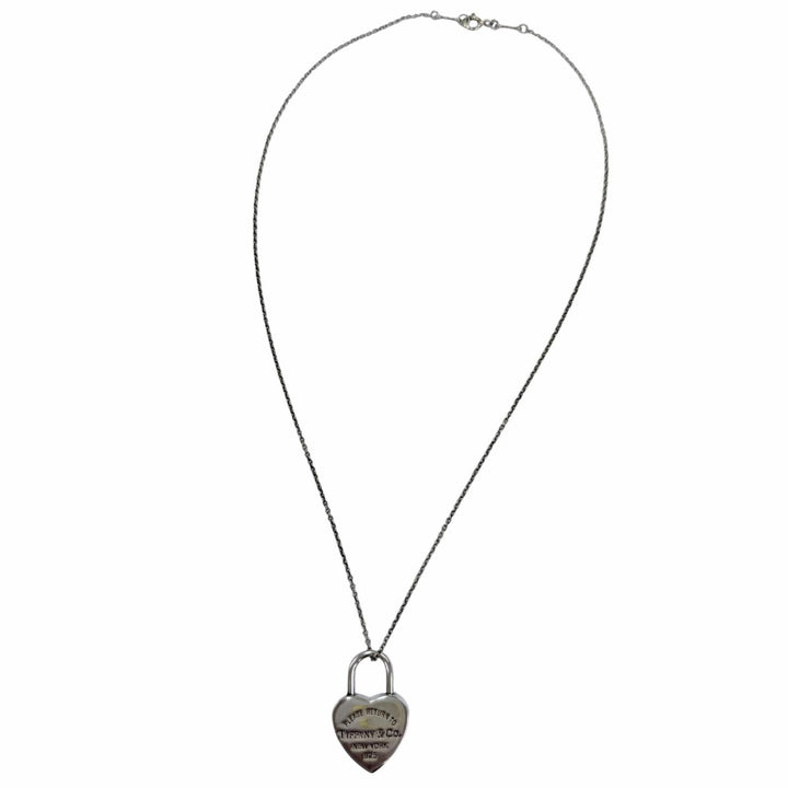 良品☆TIFFANY&amp;Co. ティファニー リターントゥティファニー ハートロック ネックレス 925 ペンダント シルバー 重量13.0g レディース