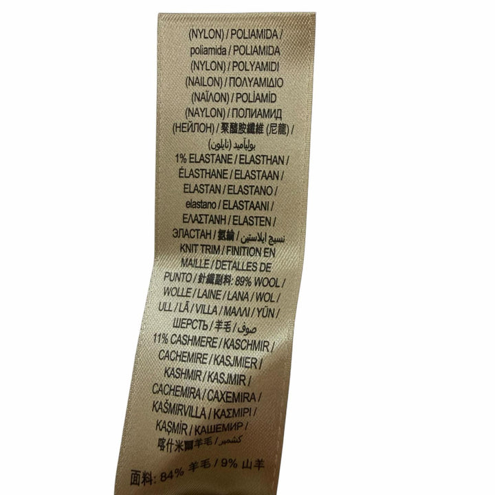 未使用品☆BURBERRY バーバリー ウール カシミヤ ドット柄 トライアングル 大判 ショール ホワイト レッド 180×85cm イタリア製 正規品