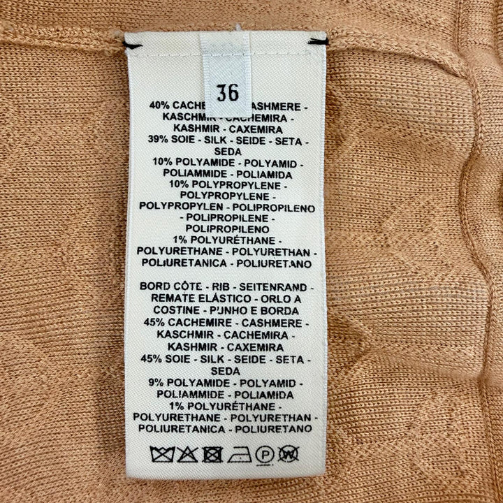 極美品◇HERMES エルメス 22SS 2E2201D3 クリケティス カシミヤ シルク混 ZIPUP ニット ブルゾン ブラウン系 36 イタリア製 レディース