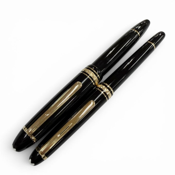 極美品▼MONTBLANC モンブラン マイスターシュテュック 146 クラシック ペン先14K Mニブ 万年筆 ボールペン 2本セット 筆記確認済み 箱付