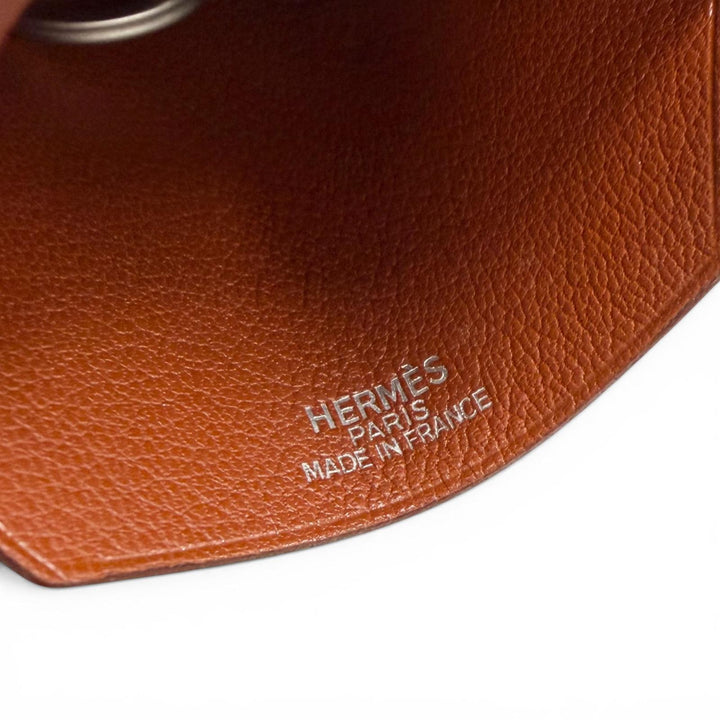 美品▼HERMES エルメス ヴィンテージ レザー マルジェラ期 クロシェット ネックレス ブラウン □C刻印 仏製 メンズ レディース 箱付き