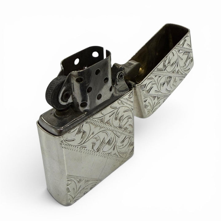 美品▼ZIPPO ジッポ スターリングシルバー 純銀 アラベスク ローラー式 オイルライター ライター シルバー USA製 総重量60.88g メンズ