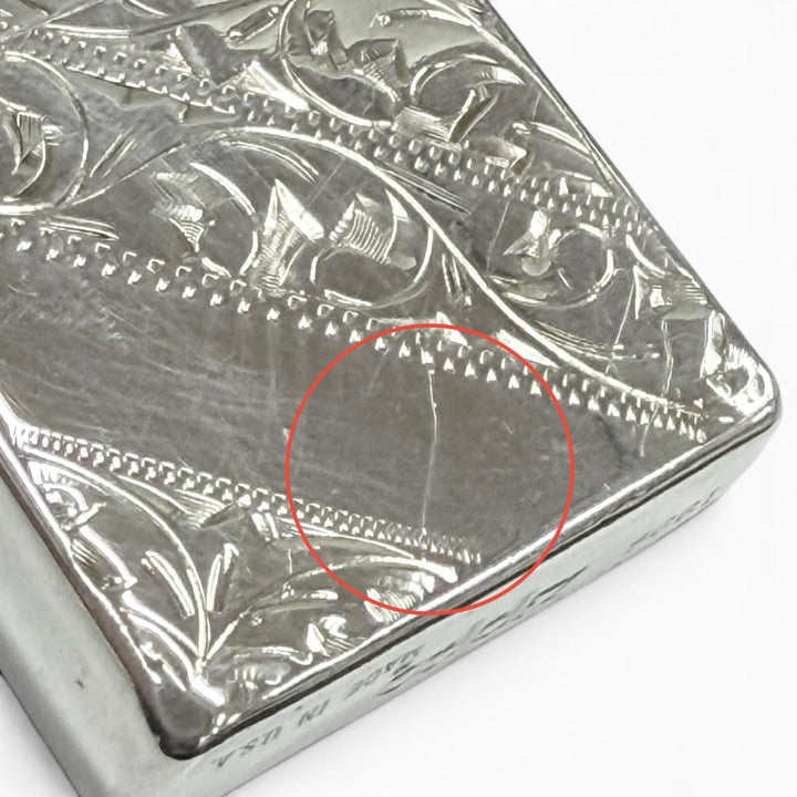 美品▼ZIPPO ジッポ スターリングシルバー 純銀 アラベスク ローラー式 オイルライター ライター シルバー USA製 総重量60.88g メンズ