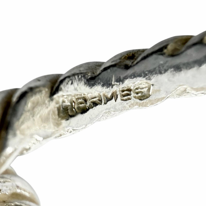 美品▼HERMES エルメス 925 ロープモチーフ カフスボタン カフリンクス シルバー フランス製 総重量13.85g メンズ アクセサリー