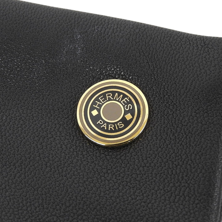 美品▲HERMES エルメス ジャンプF ラムスキン カシミヤ100％ セリエボタン ホースショー グローブ 手袋 黒 7.5 定価195800円 箱付き
