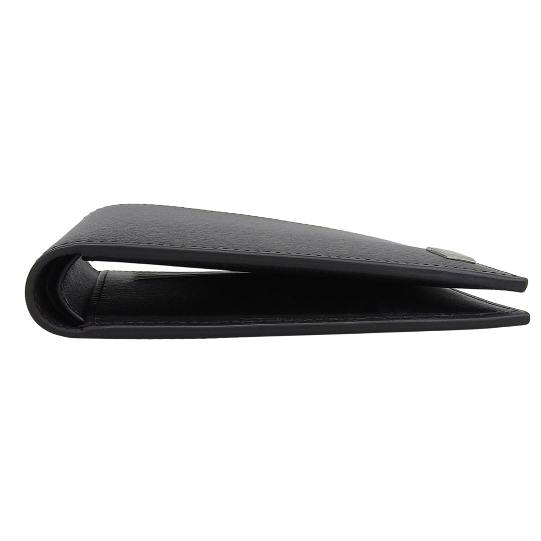未使用品▲Dunhill ダンヒル SIDECAR サイドカー ロゴ金具 レザー コンパクトウォレット 二つ折り財布 ダークブラウン メンズ 箱付き