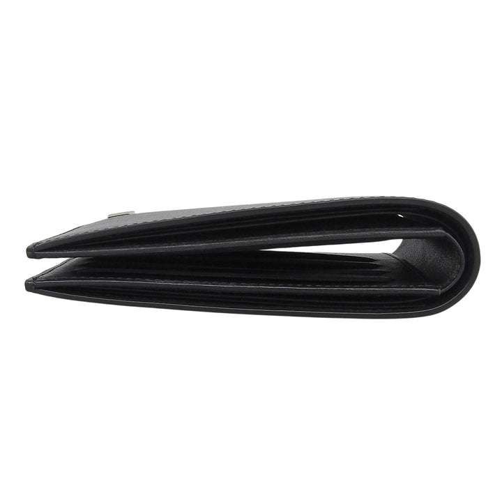 未使用品▲Dunhill ダンヒル SIDECAR サイドカー ロゴ金具 レザー コンパクトウォレット 二つ折り財布 ダークブラウン メンズ 箱付き