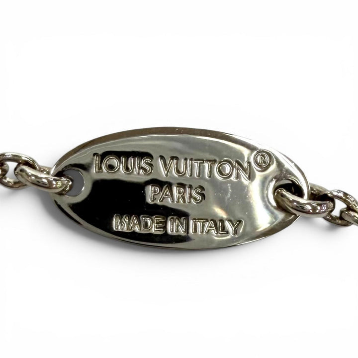 極美品★LOUIS VUITTON ルイヴィトン M63197 ネックレス エセンシャル V サークルロゴ Vモチーフ チェーン 定価72600円 箱・袋付