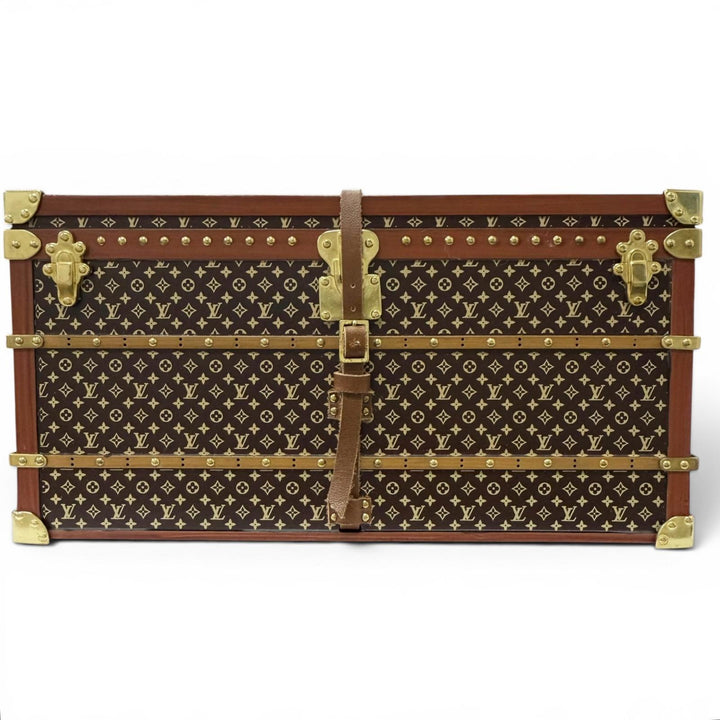 極美品□LOUIS VUITTON ルイヴィトン M99408 ミスフランス モノグラム ノベルティ トランク型 ペーパーウエイト 文鎮 ブラウン 箱付き