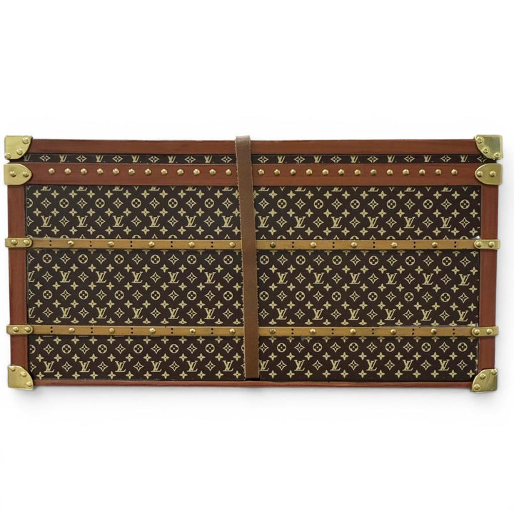 極美品□LOUIS VUITTON ルイヴィトン M99408 ミスフランス モノグラム ノベルティ トランク型 ペーパーウエイト 文鎮 ブラウン 箱付き