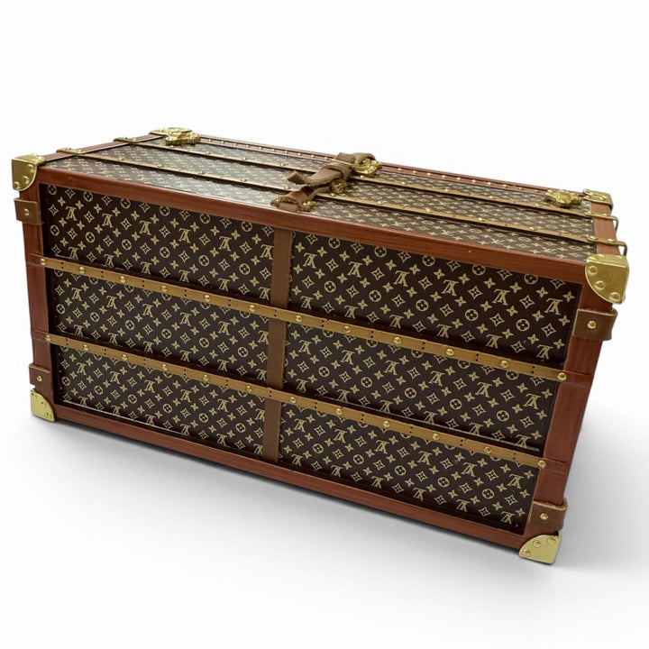 極美品□LOUIS VUITTON ルイヴィトン M99408 ミスフランス モノグラム ノベルティ トランク型 ペーパーウエイト 文鎮 ブラウン 箱付き