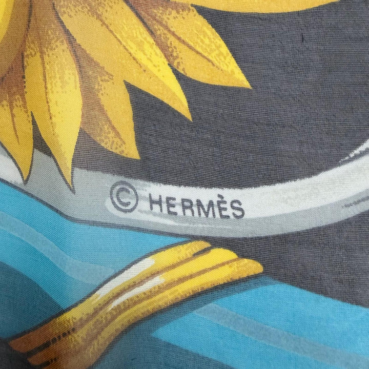 美品☆HERMES エルメス カレジェアン カレ140 DAIMYO PRINCES DU SOLEIL LEVANT 大名 日出る国の皇子 シルク100％ スカーフ フランス製