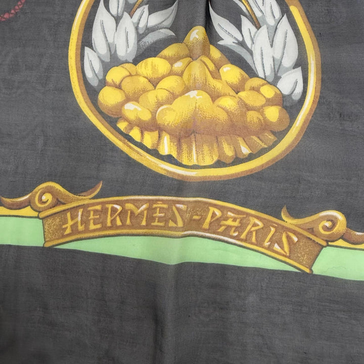 美品☆HERMES エルメス カレジェアン カレ140 DAIMYO PRINCES DU SOLEIL LEVANT 大名 日出る国の皇子 シルク100％ スカーフ フランス製