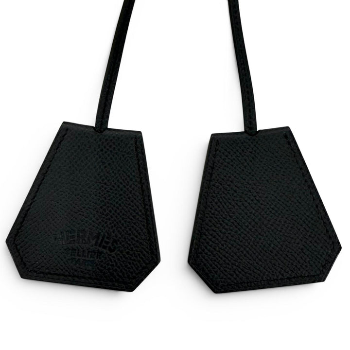 極美品☆HERMES エルメス カピュシーヌ ハットクリップ ヴォーエプソン クロシェット型 マグネット式クリップ ダークネイビー 箱付き