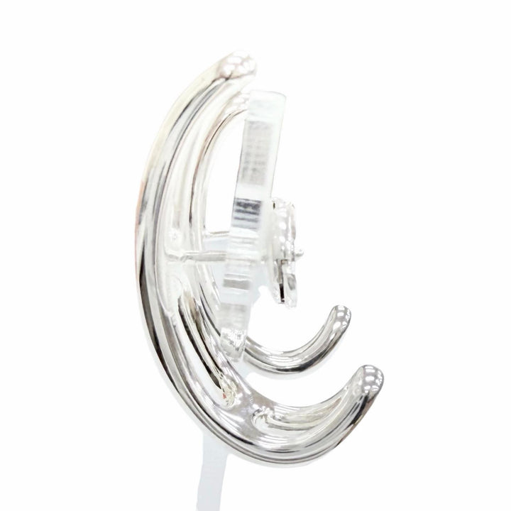 極美品△HERMES エルメス シェーヌダンクル パンク ピアス アクセサリー 両耳用 925 シルバー フランス製 重量10.27g レディース 箱付き