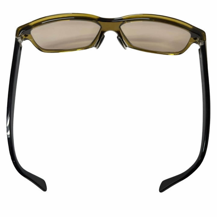 良品□Cartier カルティエ サントス ドゥ カルティエ サングラス アイウェア クリアカーキ ブラック 56□13 度入り フランス製 メンズ