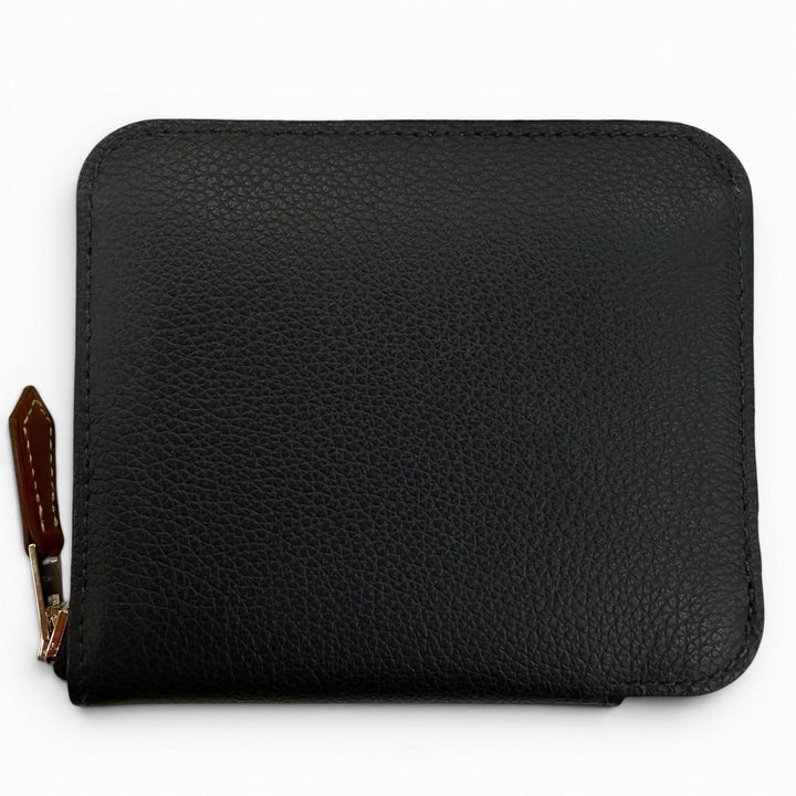 未使用品☆HERMES エルメス アザップ コンパクト シルクイン エバーカラー ブルーニュイ ラウンドファスナー財布 コインケース K刻印