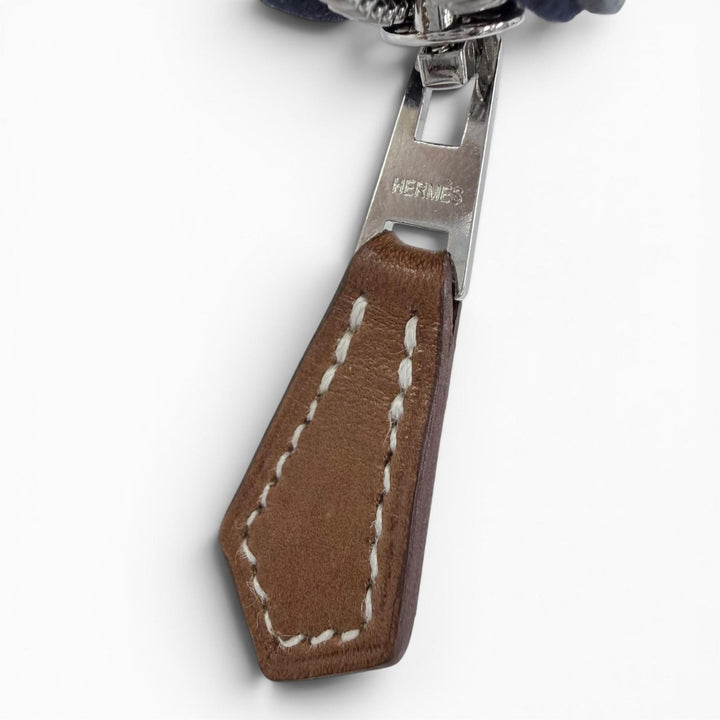 未使用品☆HERMES エルメス アザップ コンパクト シルクイン エバーカラー ブルーニュイ ラウンドファスナー財布 コインケース K刻印