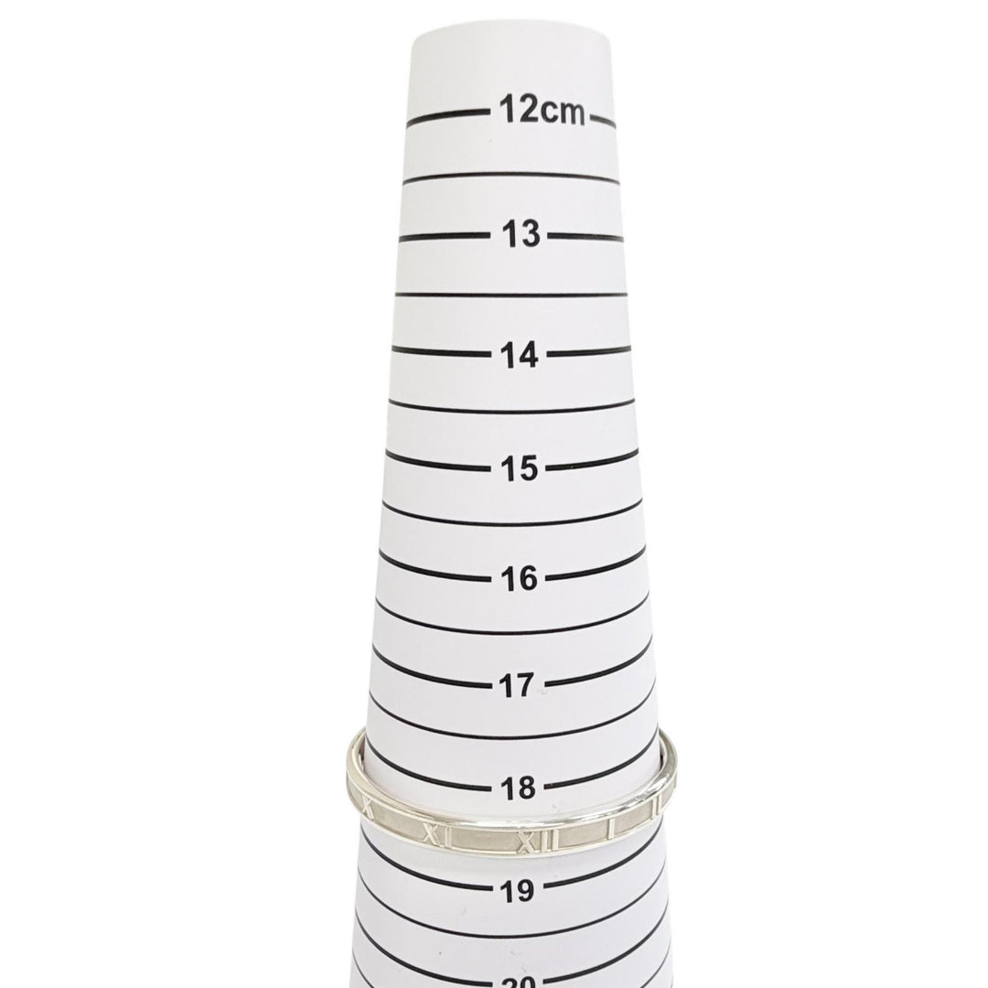 美品△TIFFANY&amp;Co. ティファニー アトラス バングル ブレスレット 925 シルバー イタリア製 重量32.38g レディース メンズ 箱・袋付き