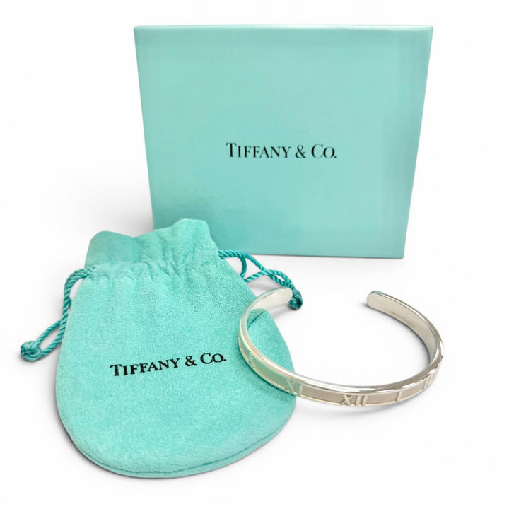 美品△TIFFANY&amp;Co. ティファニー アトラス バングル ブレスレット 925 シルバー イタリア製 重量32.38g レディース メンズ 箱・袋付き