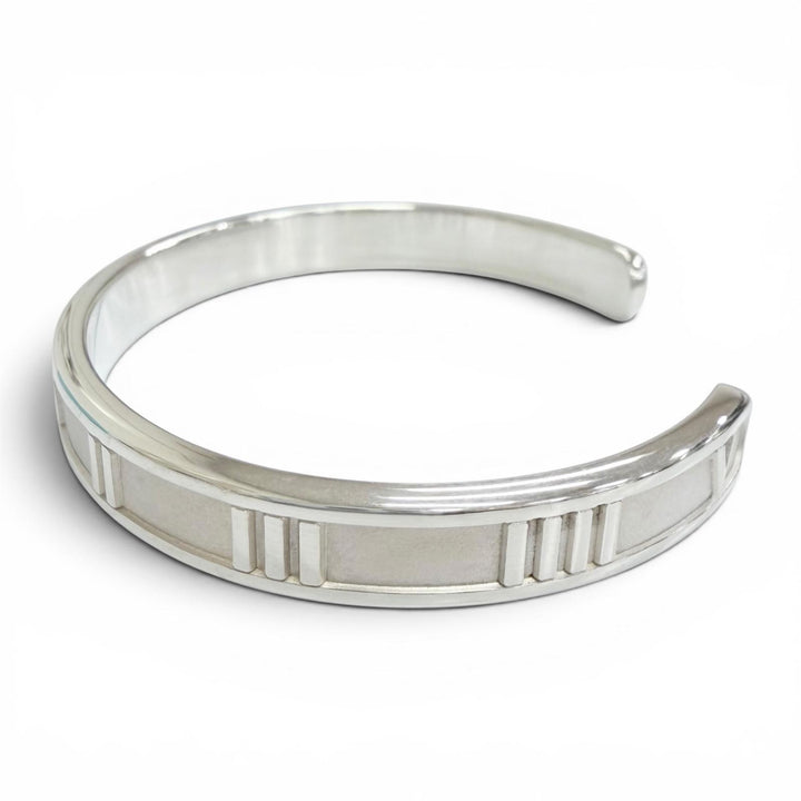 美品△TIFFANY&amp;Co. ティファニー アトラス バングル ブレスレット 925 シルバー イタリア製 重量32.38g レディース メンズ 箱・袋付き