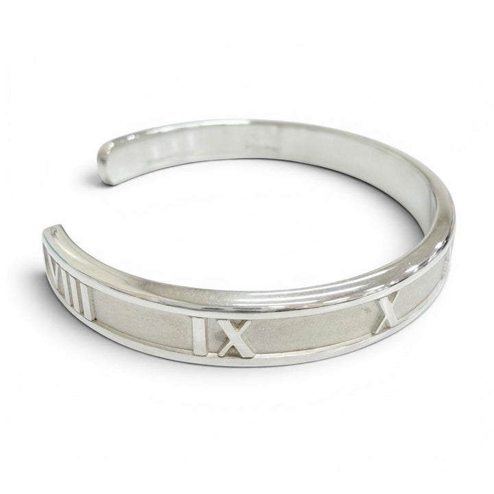 美品△TIFFANY&amp;Co. ティファニー アトラス バングル ブレスレット 925 シルバー イタリア製 重量32.38g レディース メンズ 箱・袋付き