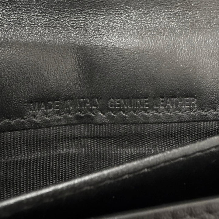 良品□Maison Margiela メゾンマルジェラ 4ステッチ 二つ折り 長財布 レザーロングウォレット ブラック イタリア製 メンズオススメ
