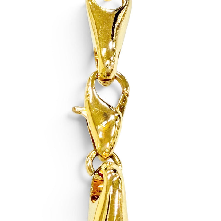 極美品△CELINE セリーヌ ヴィンテージ サークルロゴ デザインチェーン ネックレス ペンダント アクセサリー ゴールド 伊製 レディース