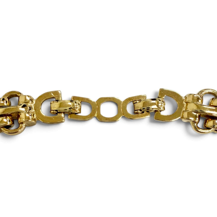 極美品△Christian Dior クリスチャンディオール ヴィンテージ チェーン チョーカー ネックレス アクセサリー ゴールド ドイツ製