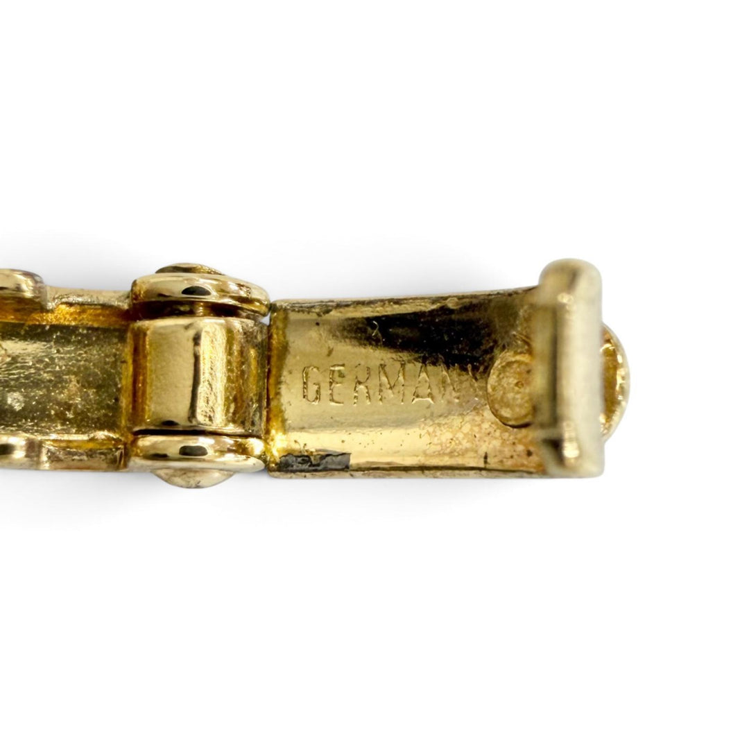 極美品△Christian Dior クリスチャンディオール ヴィンテージ チェーン チョーカー ネックレス アクセサリー ゴールド ドイツ製