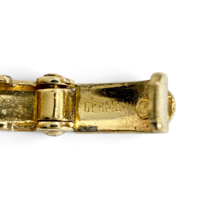極美品△Christian Dior クリスチャンディオール ヴィンテージ チェーン チョーカー ネックレス アクセサリー ゴールド ドイツ製