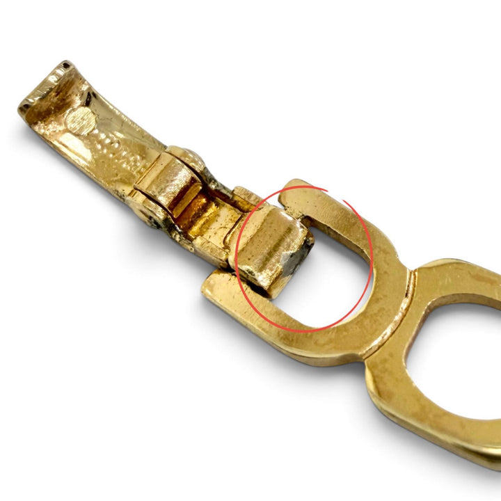 極美品△Christian Dior クリスチャンディオール ヴィンテージ チェーン チョーカー ネックレス アクセサリー ゴールド ドイツ製