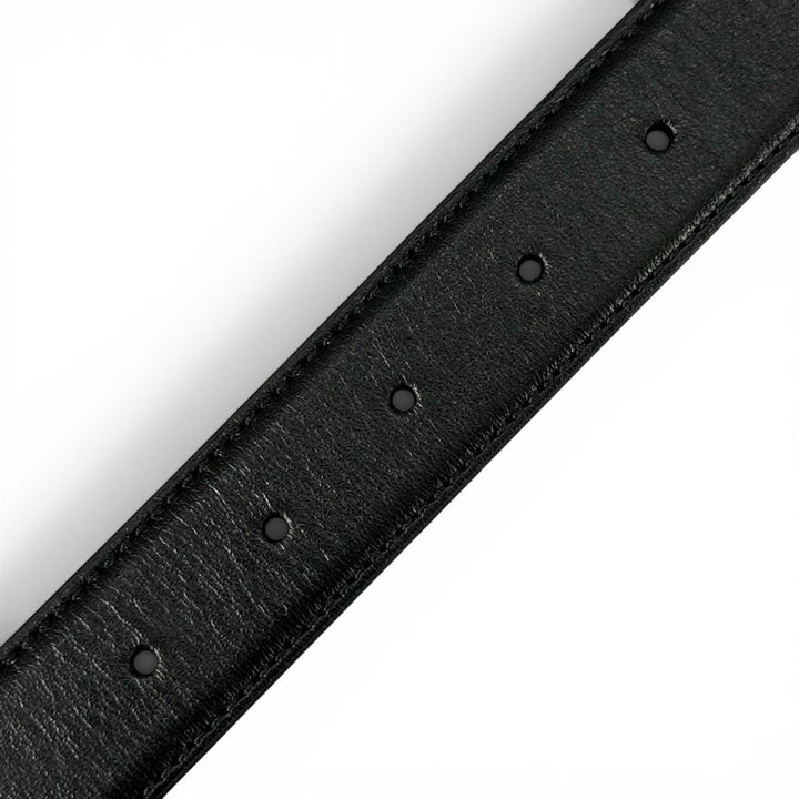 極美品▲GUCCI グッチ 700338 ホースビット ピンバックル レザー ベルト ブラック シルバー金具 80/32 イタリア製 レディース