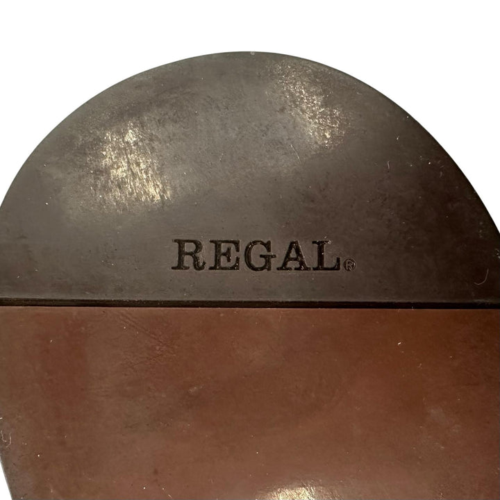 未使用品▲REGAL リーガル 2794 内羽根 パンチドキャップトゥ ストレートチップ レザーシューズ ブラウン 25.5cm メンズ 箱付き