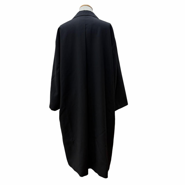 極美品▼JIL SANDER ジルサンダー 24AW J23AA0102 WARDROBE Wool Gabardine COAT ウール100% コート ブラック 44 伊製 正規品 メンズ
