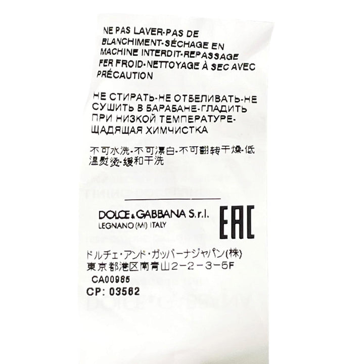 美品▲DOLCE&amp;GABBANA ドルチェ＆ガッバーナ コットン100% ロゴプレート付 ダブルブレスト ピーコート ネイビー 46 伊製 正規品 メンズ