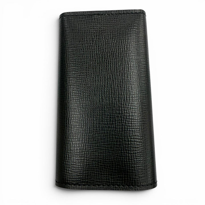 極美品▼Valextra ヴァレクストラ レザー ６連 キーケース ブラック シルバー金具 イタリア製 メンズ 箱・保存袋付き