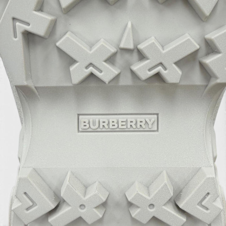 未使用品◇BURBERRY バーバリー 8054115 アーサー ロゴラバー チェック柄 スニーカー ベージュ 36.5 イタリア製 レディース 箱・保存袋付