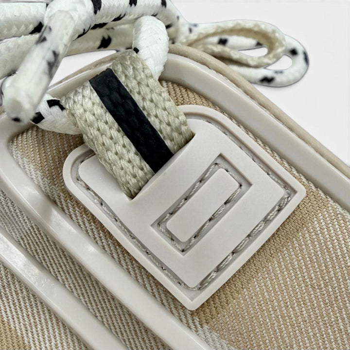 未使用品◇BURBERRY バーバリー 8054115 アーサー ロゴラバー チェック柄 スニーカー ベージュ 36.5 イタリア製 レディース 箱・保存袋付