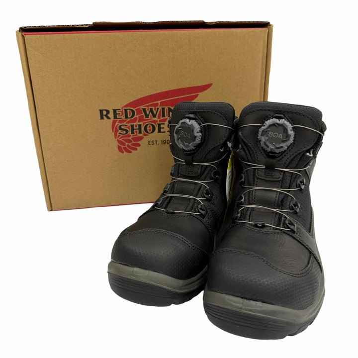 未使用品▼RED WING レッドウィング 6614 Tradesman レザー ウォータープルーフ レースアップ ハイカー ブーツ ブラック 26 メンズ 箱付