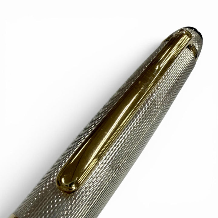 極美品▼MONTBLANC モンブラン マイスターシュテュック 1446 ソリテール スターリングシルバー 18K ホワイトスター 万年筆 総重量28.74g