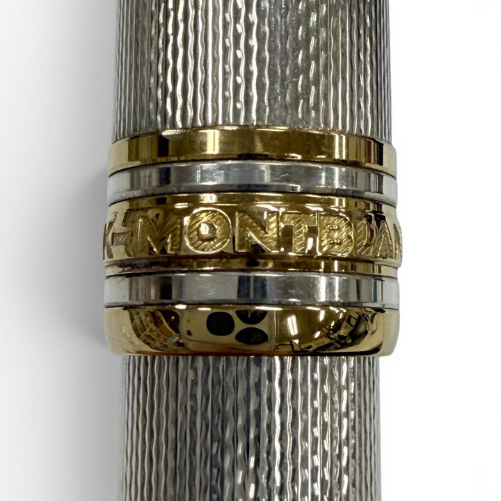 極美品▼MONTBLANC モンブラン マイスターシュテュック 1446 ソリテール スターリングシルバー 18K ホワイトスター 万年筆 総重量28.74g