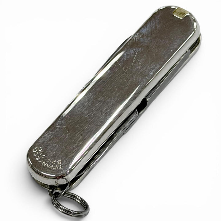 美品▼TIFFANY＆Co. VICTORINOX ティファニー ビクトリノックス 925 750 ハサミ やすり ナイフ マルチツール シルバー 総重量44.5g